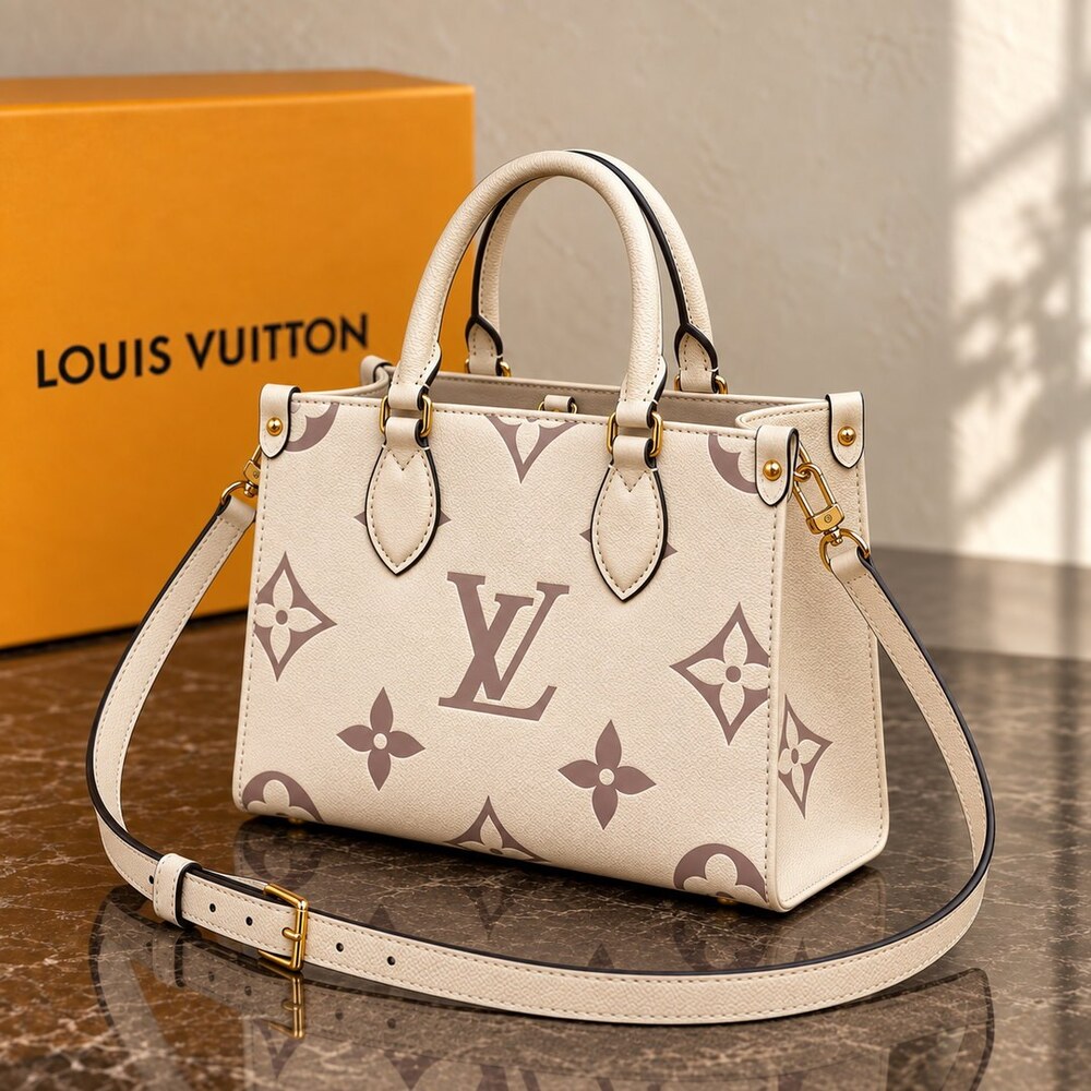 Louis Vuitton OnTheGo PM Creme Tote - Picture 2 of 6